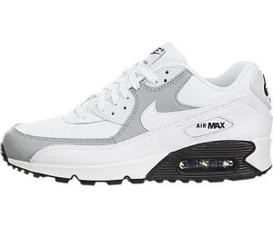 NIKE WOMENS AIR MAX 90 WHITE/WHITE/WOLF GREY/BLACK RUNNING SHOE 6.5 WOMEN US