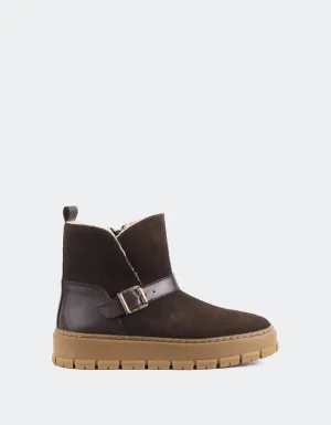 Plorin Brown Suede