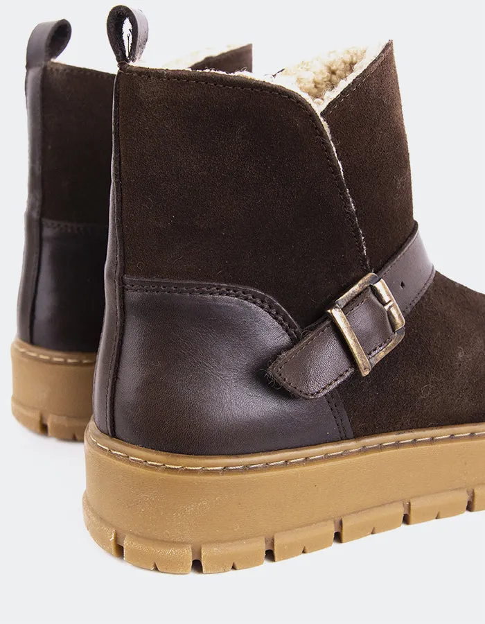 Plorin Brown Suede
