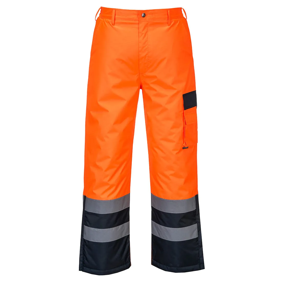 Portwest S686 Hi Vis Contrast Trousers - Lined