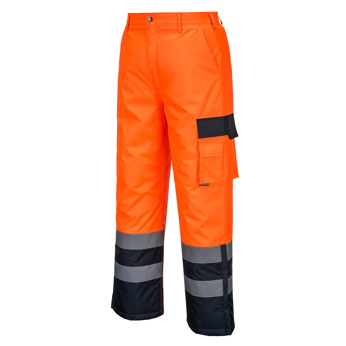 Portwest S686 Hi Vis Contrast Trousers - Lined