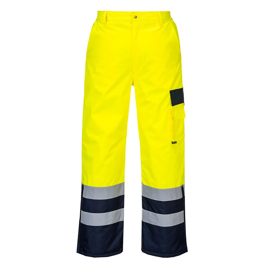 Portwest S686 Hi Vis Contrast Trousers - Lined