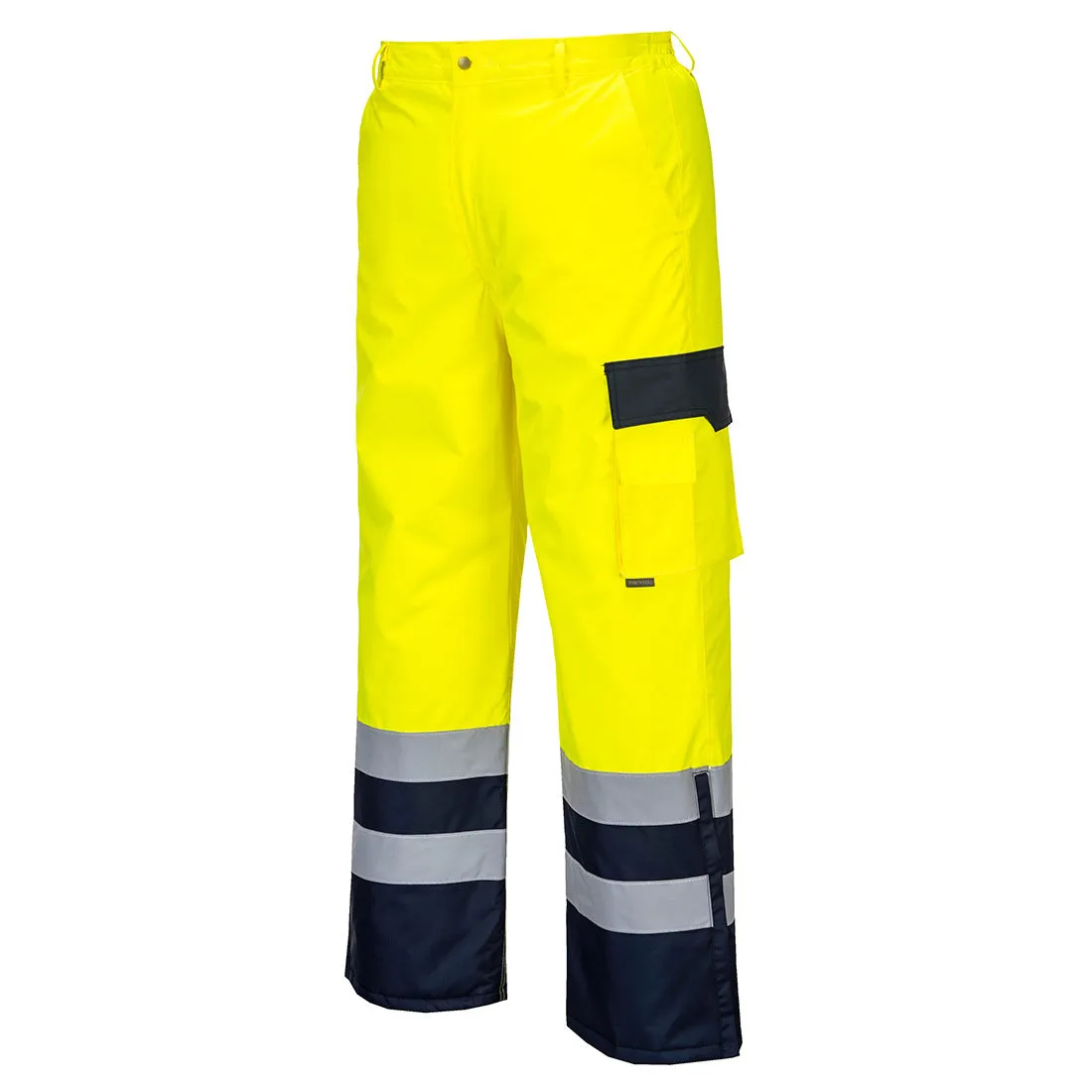 Portwest S686 Hi Vis Contrast Trousers - Lined