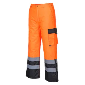 Portwest S686 Hi Vis Contrast Trousers - Lined