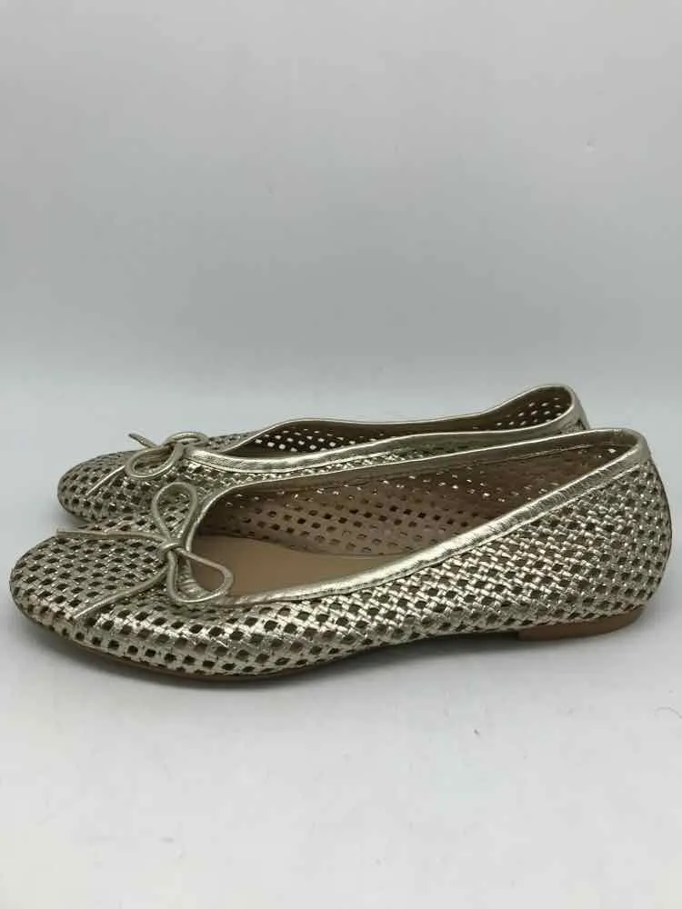 Pre-Owned Bruno Magli Silver Size 39 Ballet Flats