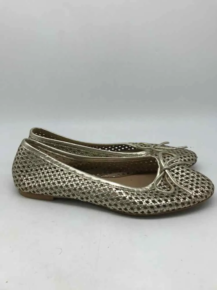 Pre-Owned Bruno Magli Silver Size 39 Ballet Flats