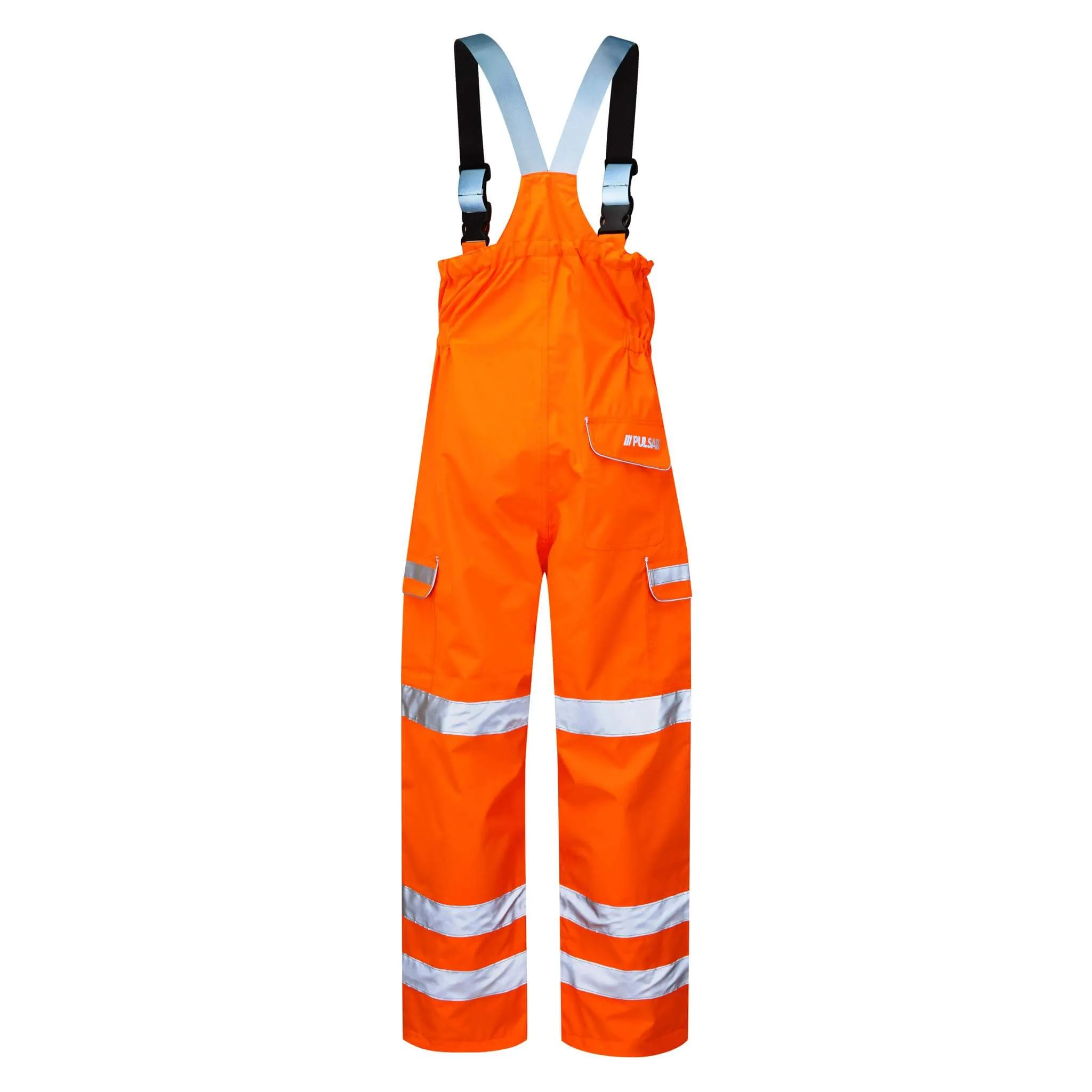 PULSAR PR504 Rail Spec Foul Weather Hi Vis Waterproof Bib and Brace Trousers