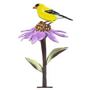 "Goldfinch on Cone Flower"