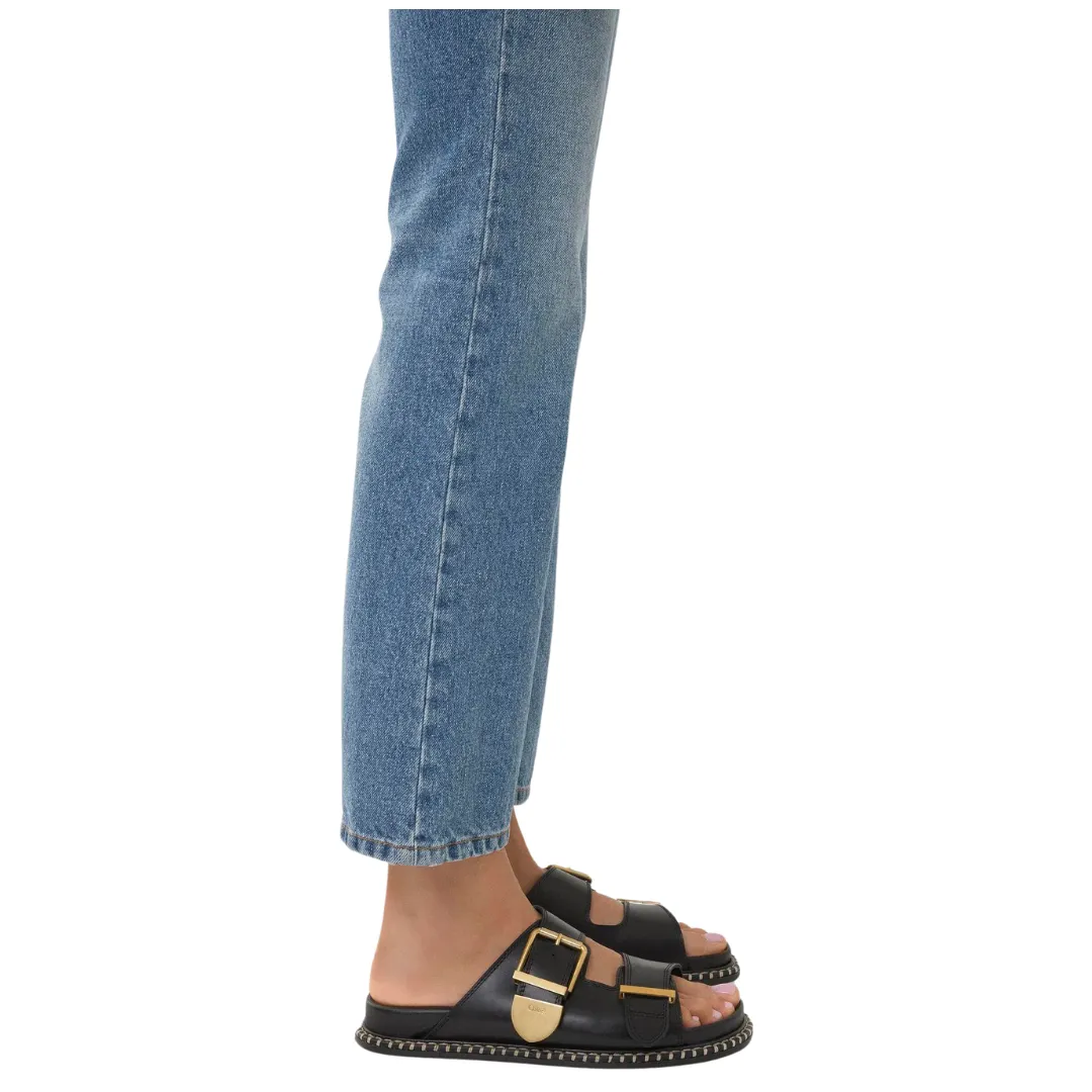Rebecca Buckle Slip On Sandle