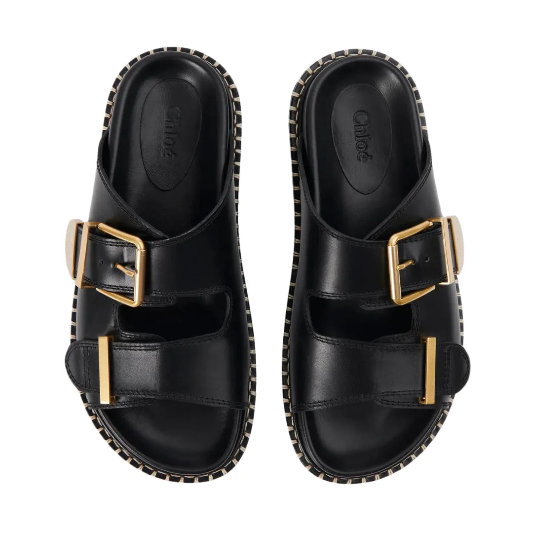Rebecca Buckle Slip On Sandle