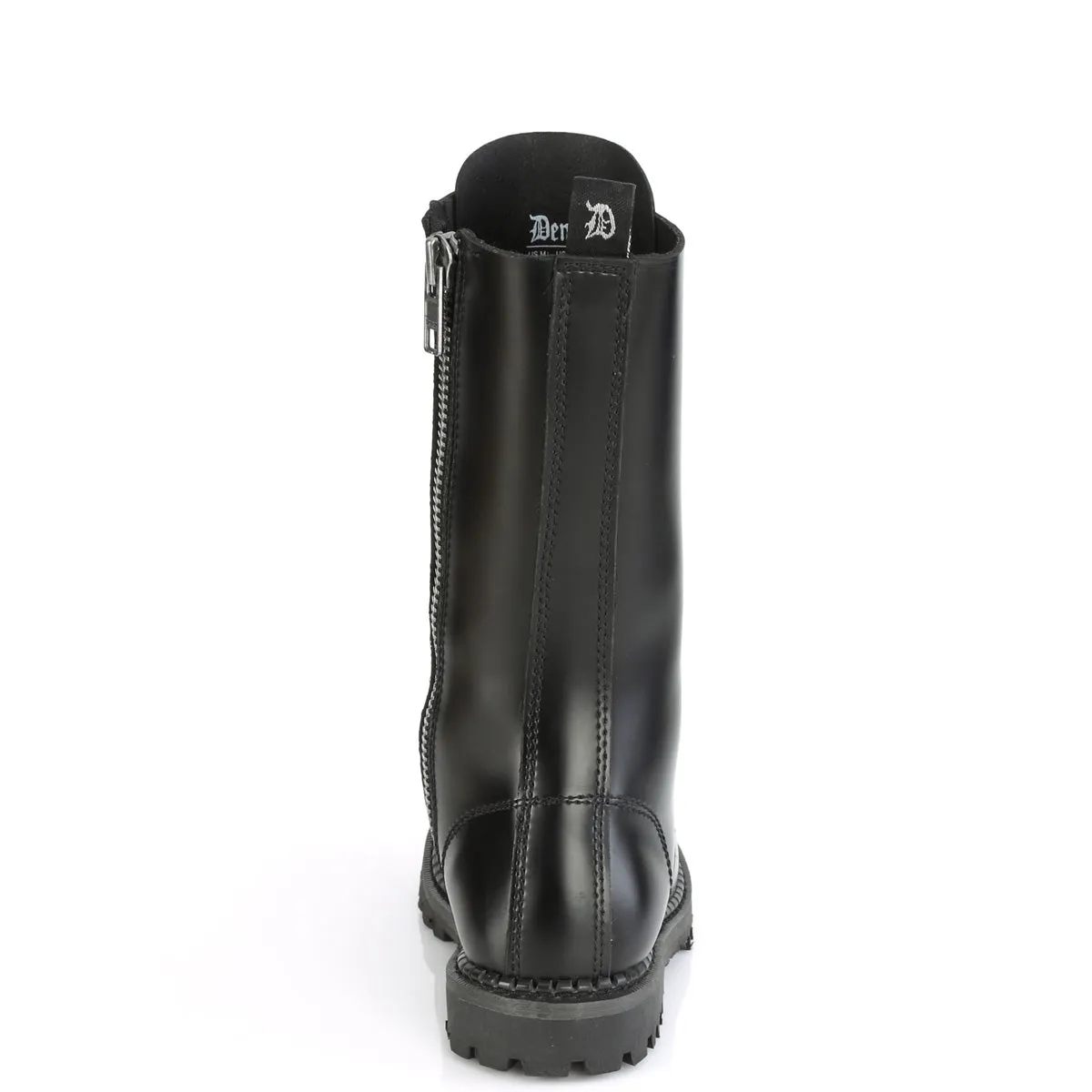 Riot-14 Leather Mid-Calf Combat Boots - Unisex