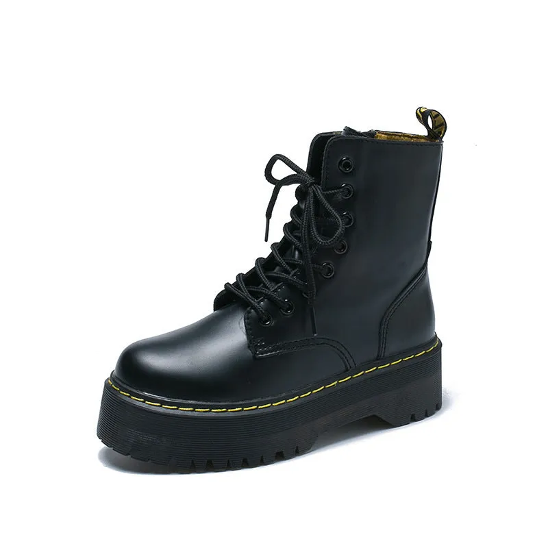 Round Toe Retro Short Boots
