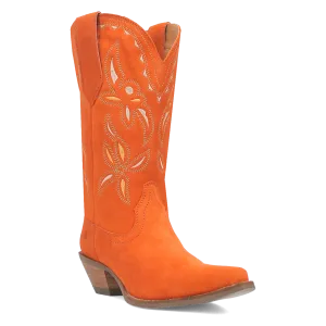 Sabana Orange Suede Leather Boots (DS)