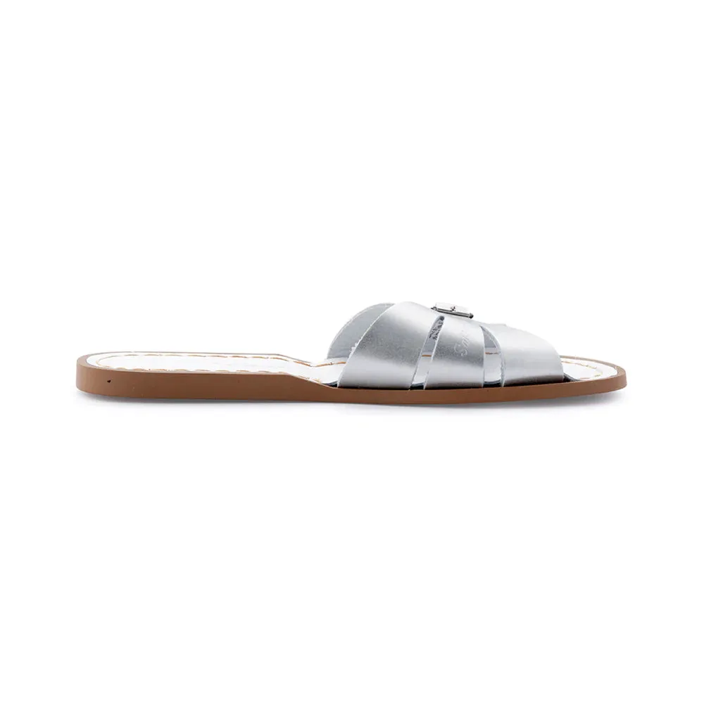 Salt Water Sandals - Adults Classic Slide Silver