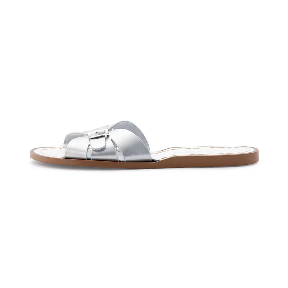 Salt Water Sandals - Adults Classic Slide Silver