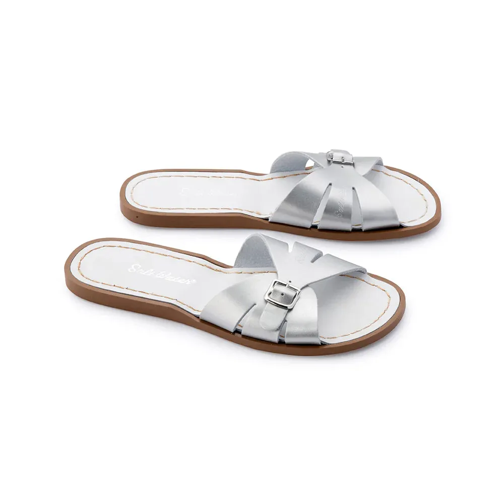 Salt Water Sandals - Adults Classic Slide Silver