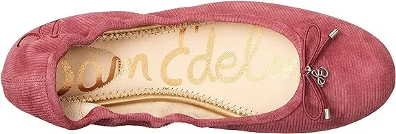 Sam Edelman Felicia Mulberry Slip On Round Toe Bow Detail Flexible Ballet Flats