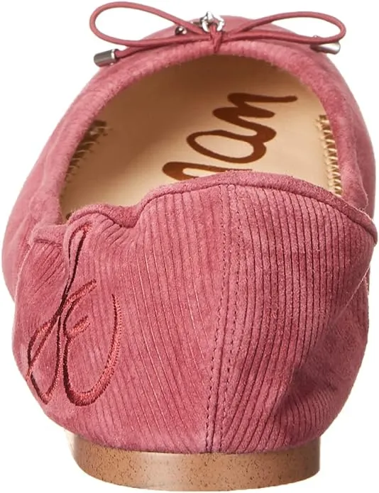 Sam Edelman Felicia Mulberry Slip On Round Toe Bow Detail Flexible Ballet Flats