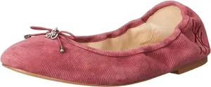 Sam Edelman Felicia Mulberry Slip On Round Toe Bow Detail Flexible Ballet Flats