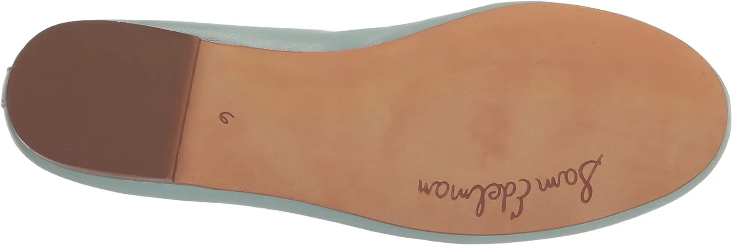 Sam Edelman Felicia Tide Blue Luxe Slip On Rounded Toe Flexible Ballet Flats
