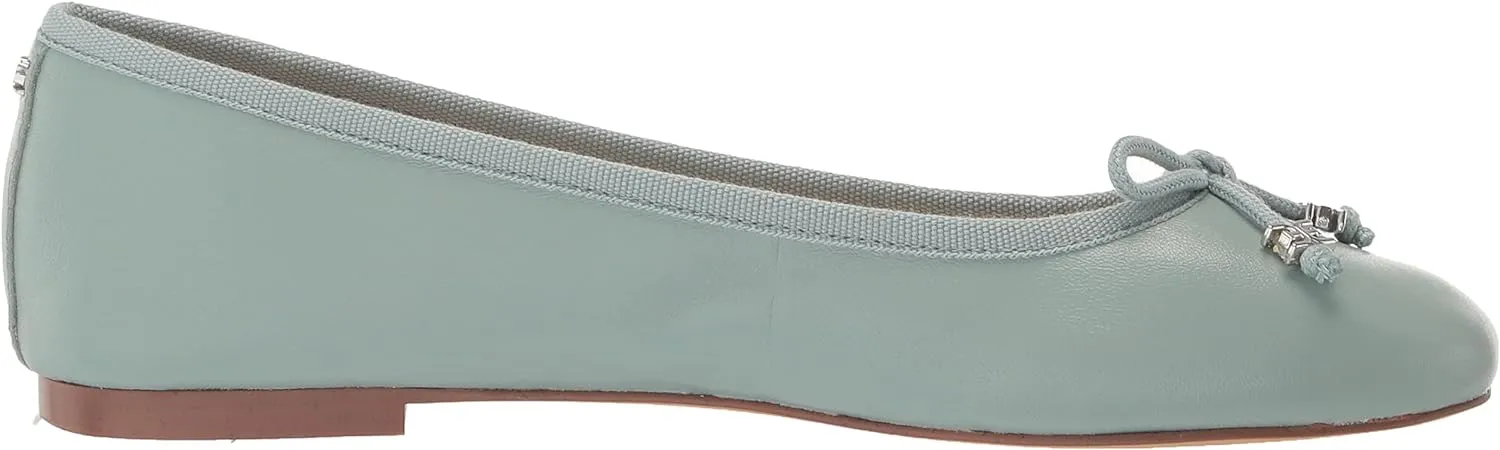 Sam Edelman Felicia Tide Blue Luxe Slip On Rounded Toe Flexible Ballet Flats