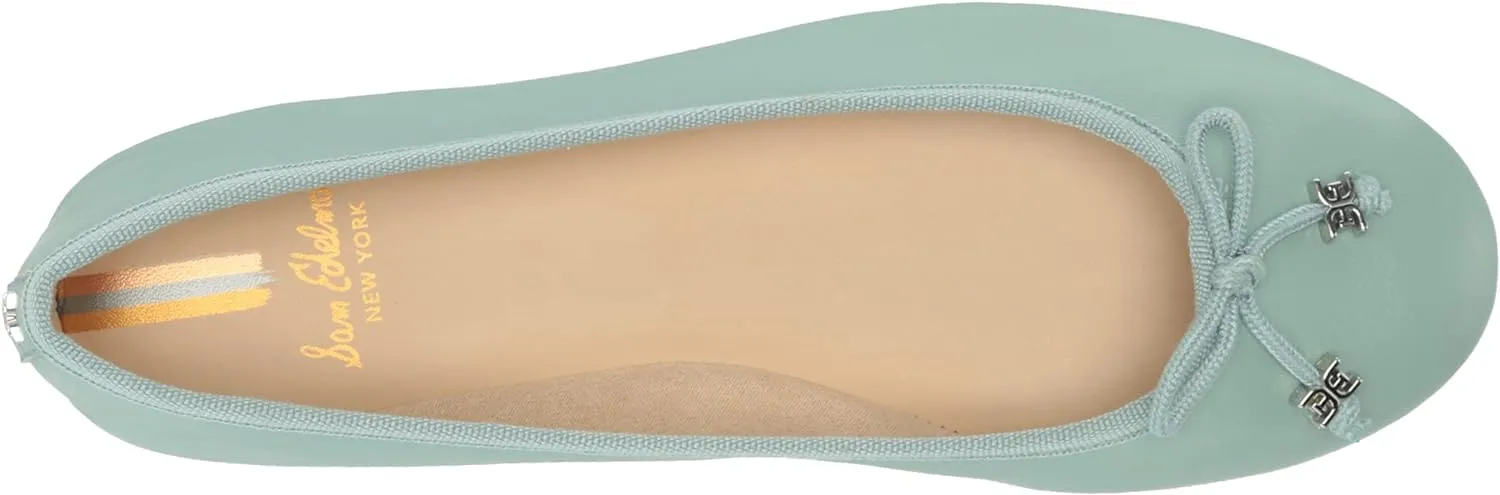 Sam Edelman Felicia Tide Blue Luxe Slip On Rounded Toe Flexible Ballet Flats