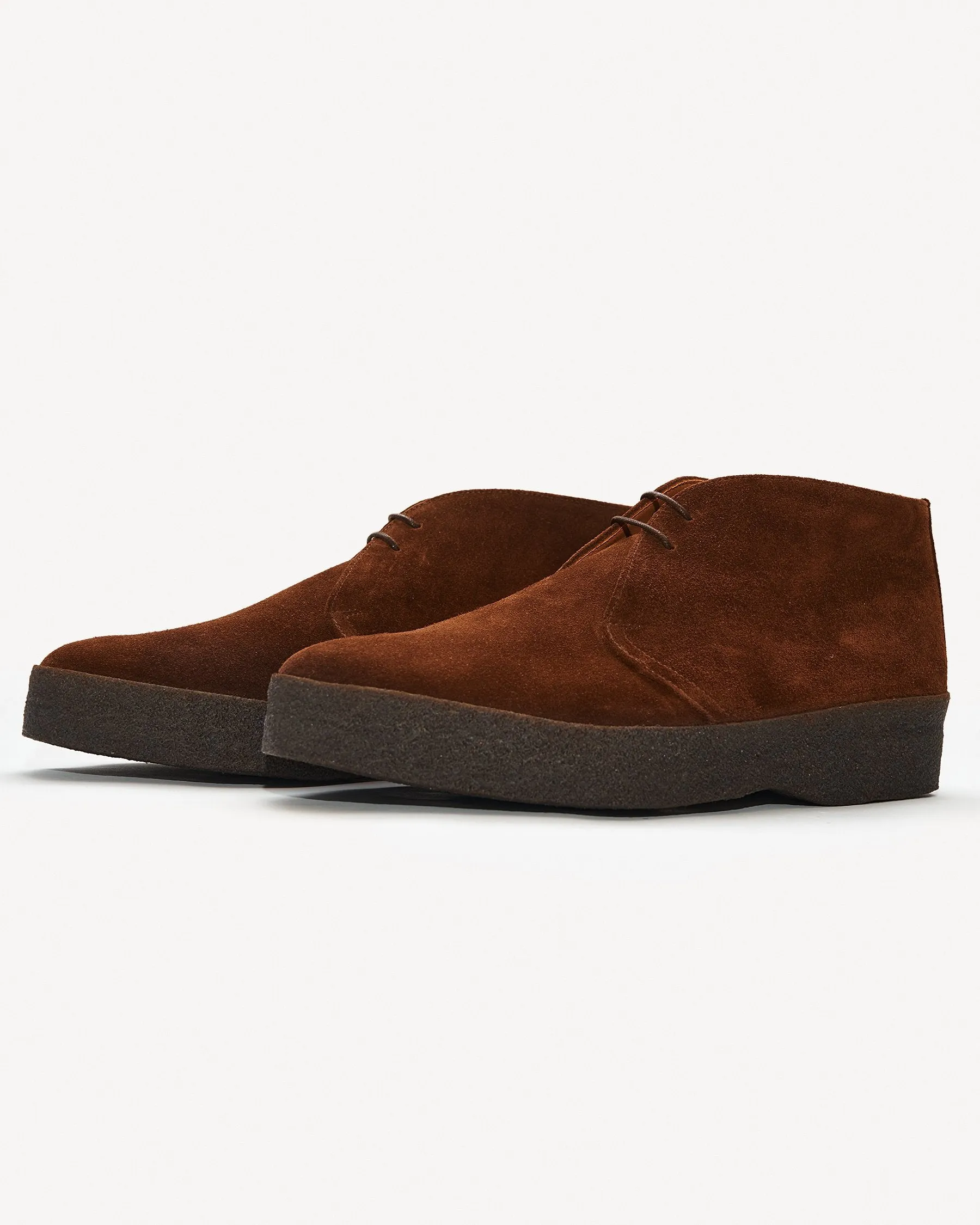 Sanders Hi-Top Chukka Boot - Chocolate Suede