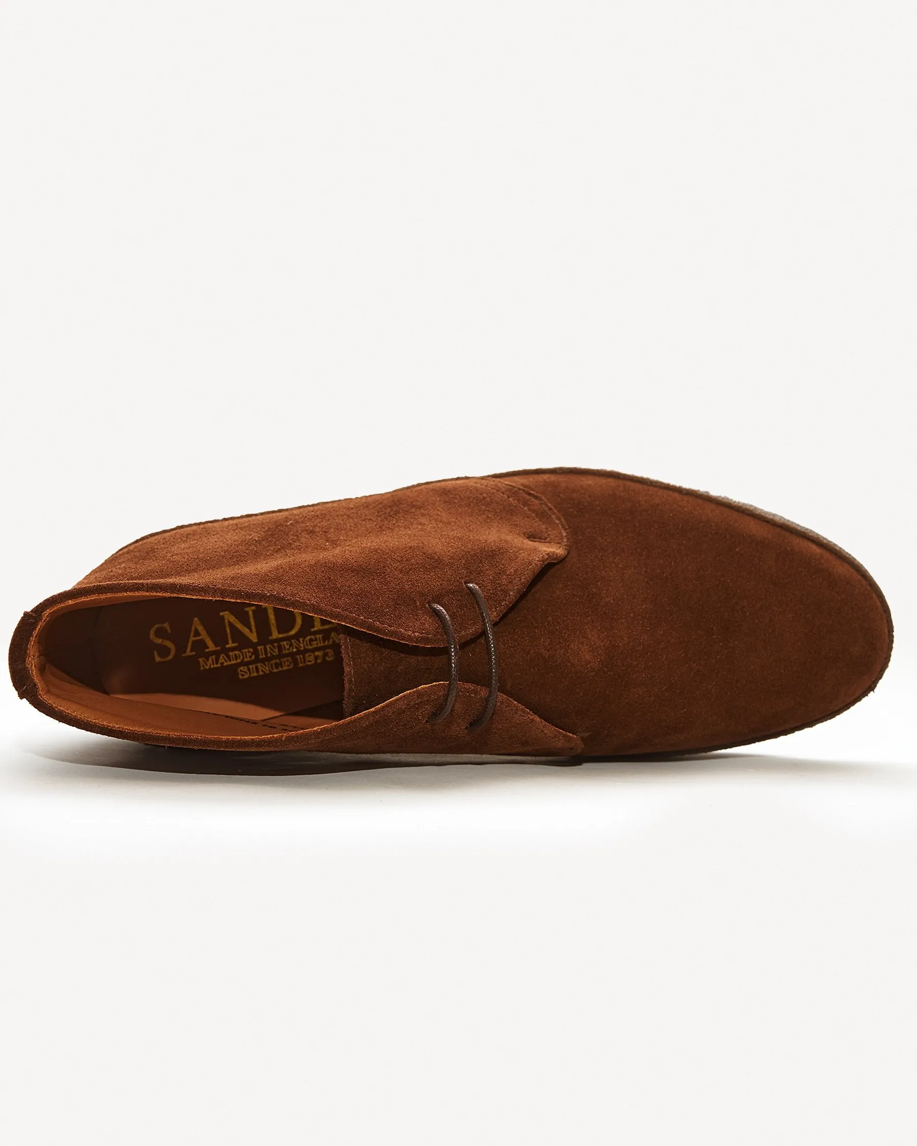 Sanders Hi-Top Chukka Boot - Chocolate Suede