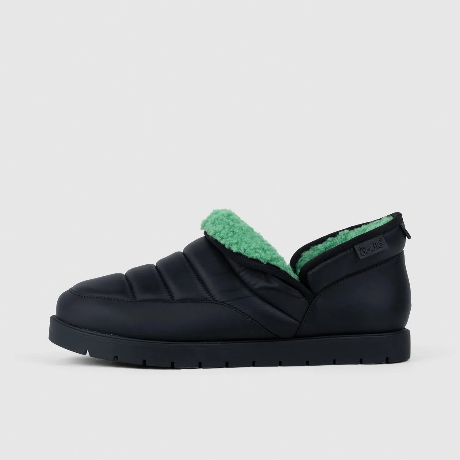 Schwarze Pufferstiefel