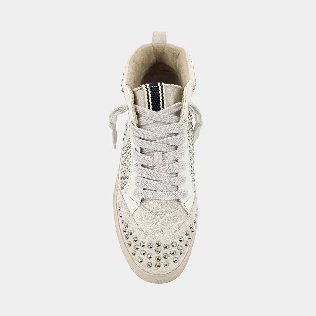 Shu Shop Severine Silver Stud Sneaker - FINAL SALE