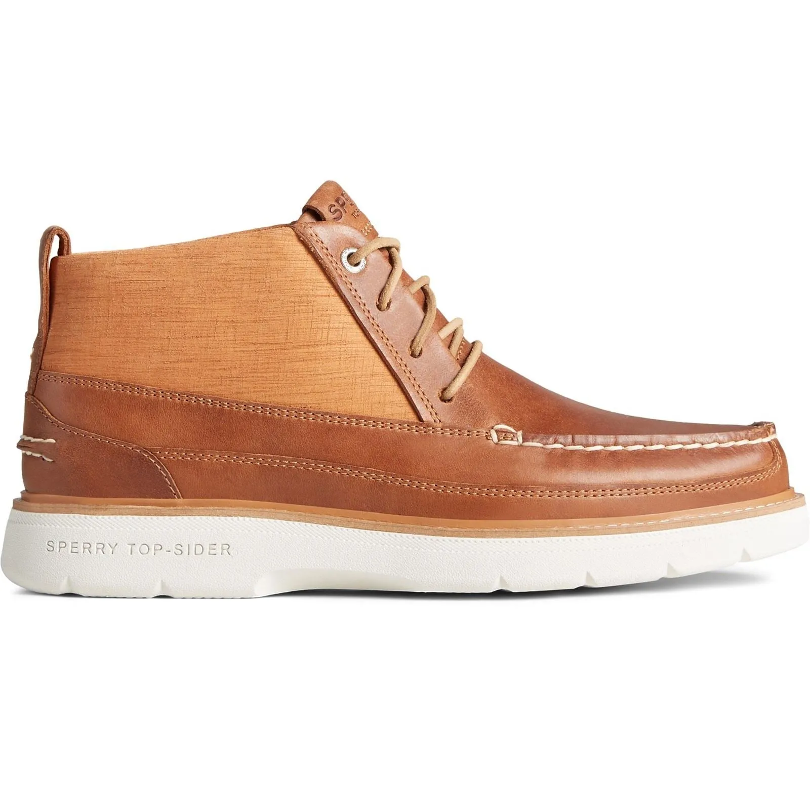 Sperry Authentic Original Plushwave L Tan Suede and full-grain leather Male Mens Boots
