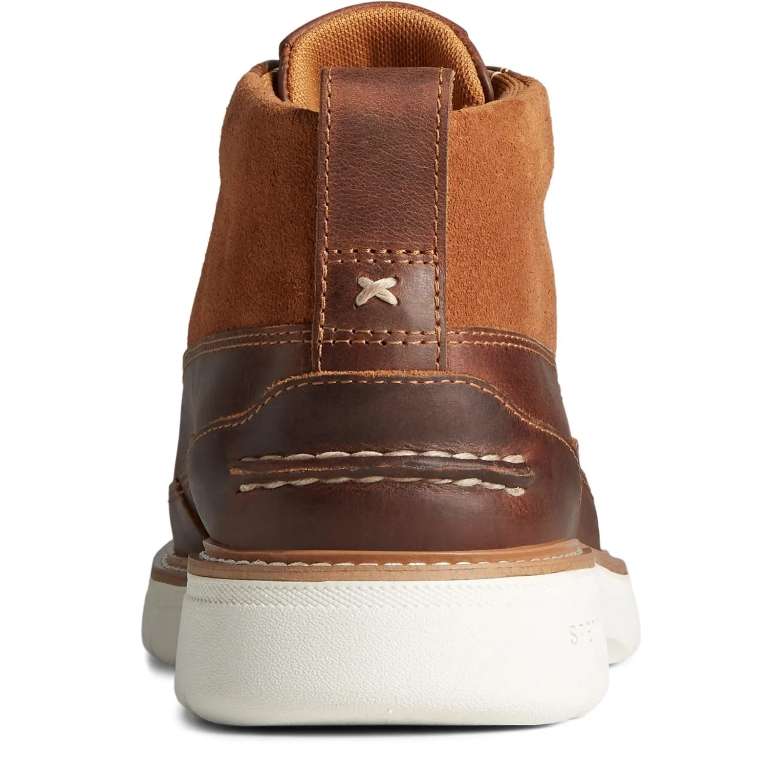 Sperry Authentic Original Plushwave L Tan Suede and full-grain leather Male Mens Boots
