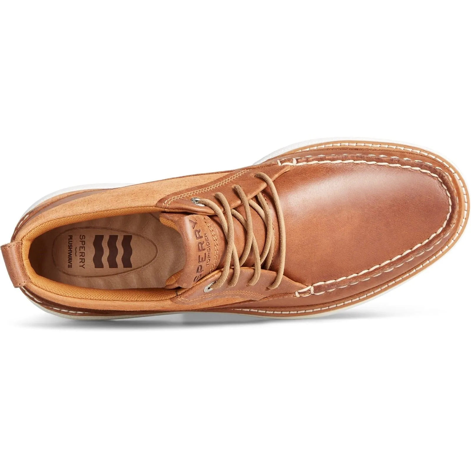 Sperry Authentic Original Plushwave L Tan Suede and full-grain leather Male Mens Boots