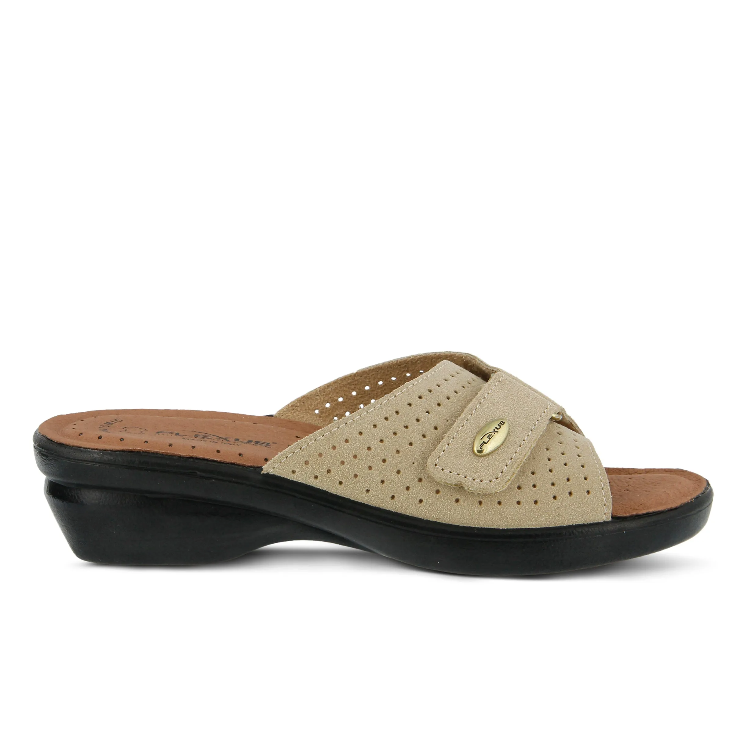 Spring Step Shoes  Flexus Kea Slide Sandal Women’s Suede Leather Made In Italy