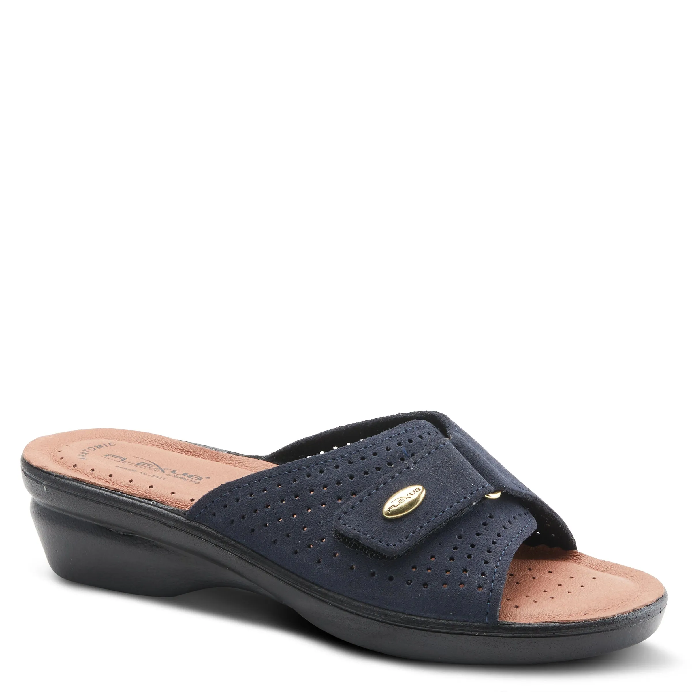 Spring Step Shoes  Flexus Kea Slide Sandal Women’s Suede Leather Made In Italy