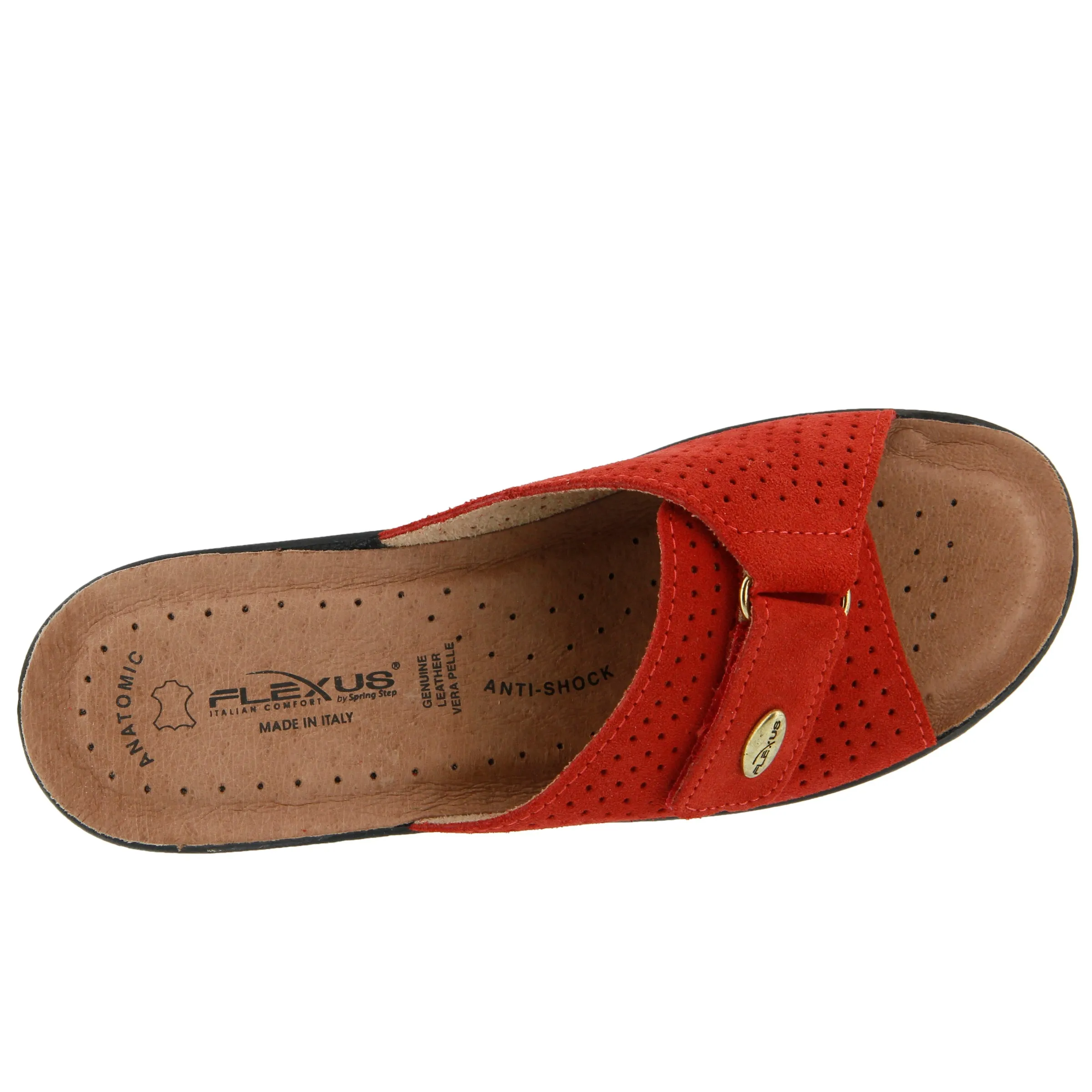 Spring Step Shoes  Flexus Kea Slide Sandal Women’s Suede Leather Made In Italy