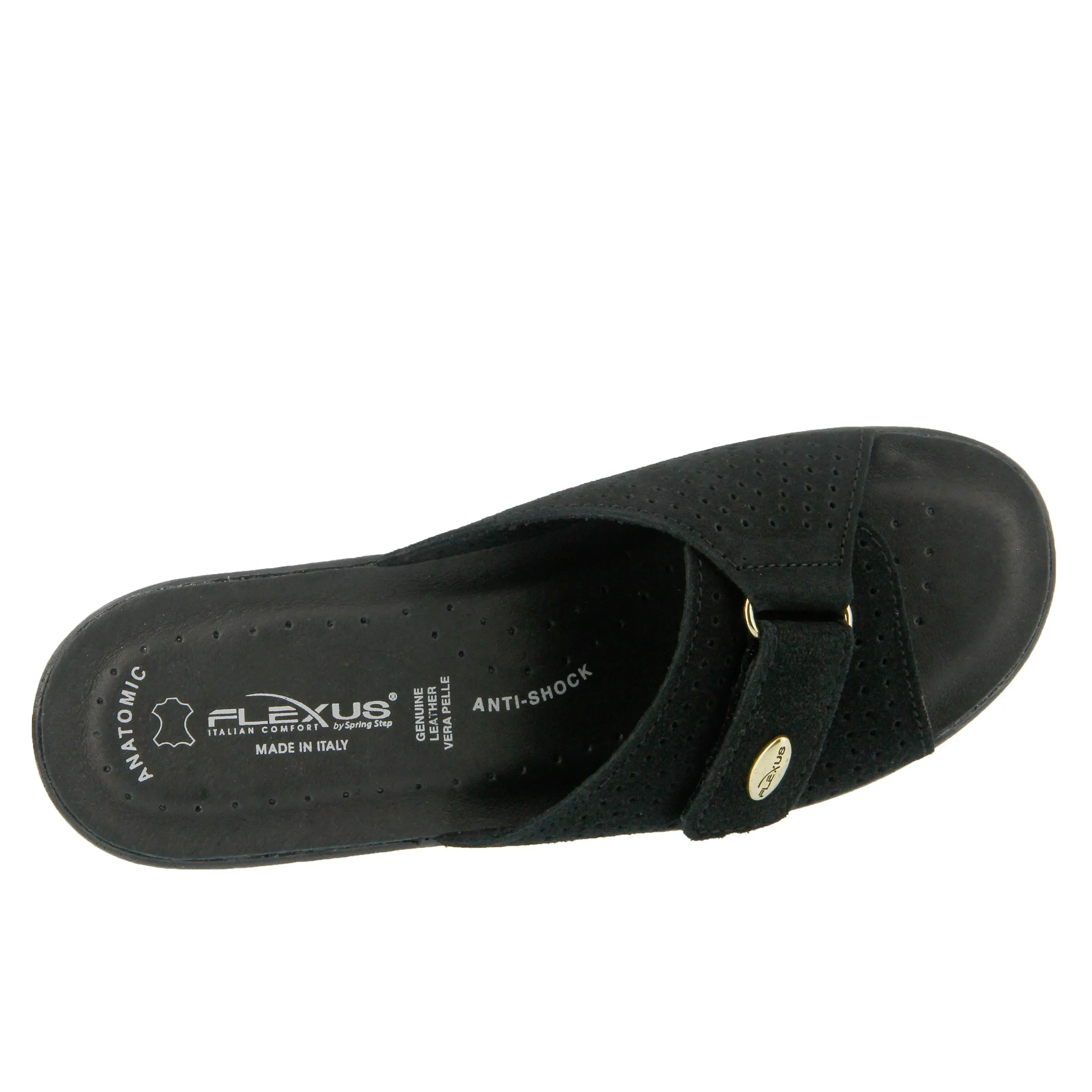 Spring Step Shoes  Flexus Kea Slide Sandal Women’s Suede Leather Made In Italy