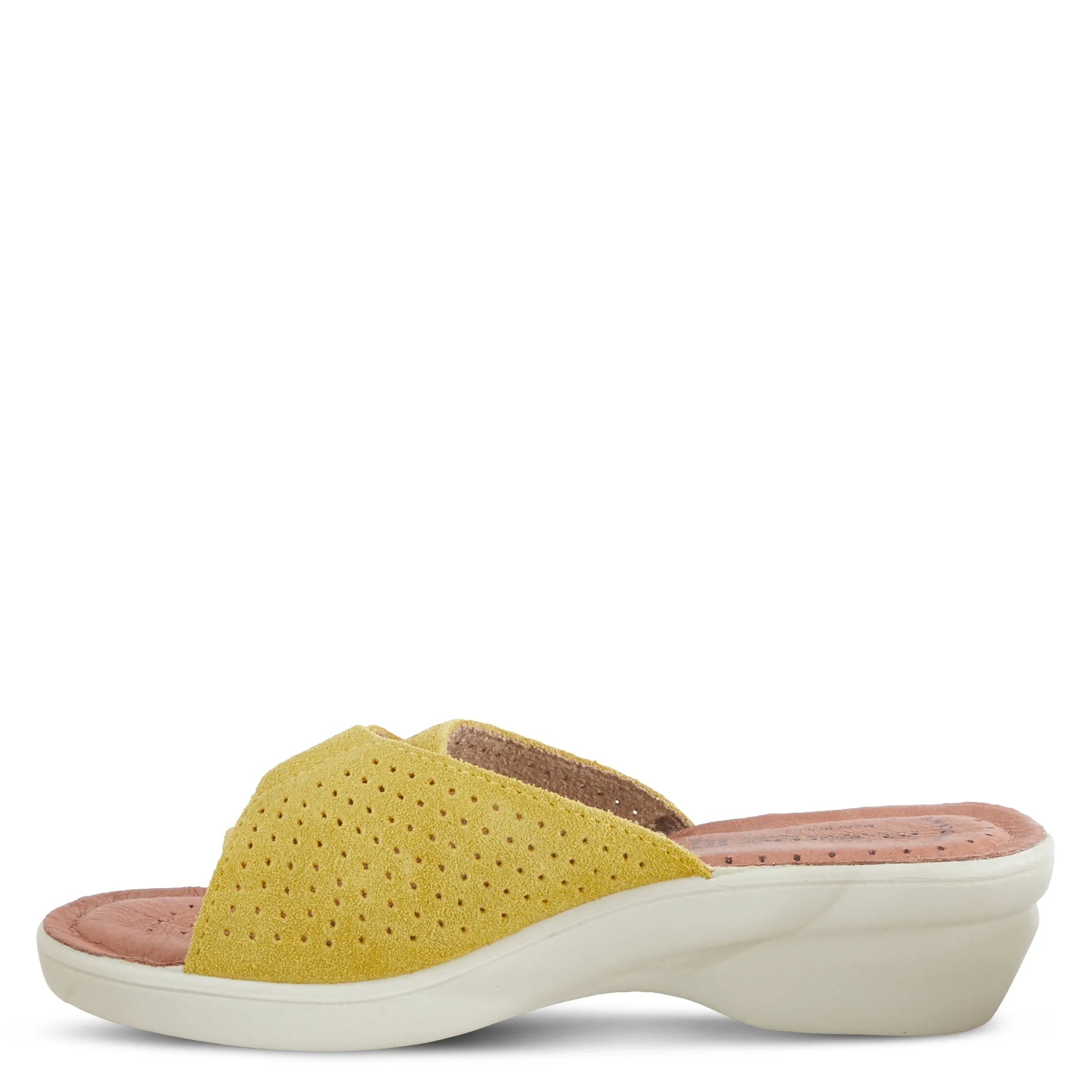 Spring Step Shoes  Flexus Kea Slide Sandal Women’s Suede Leather Made In Italy