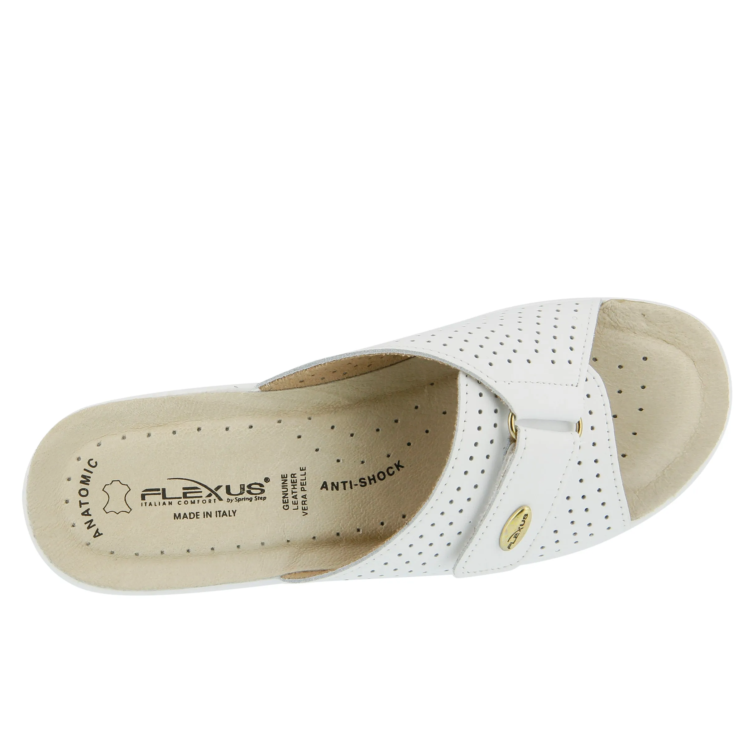 Spring Step Shoes  Flexus Kea Slide Sandal Women’s Suede Leather Made In Italy
