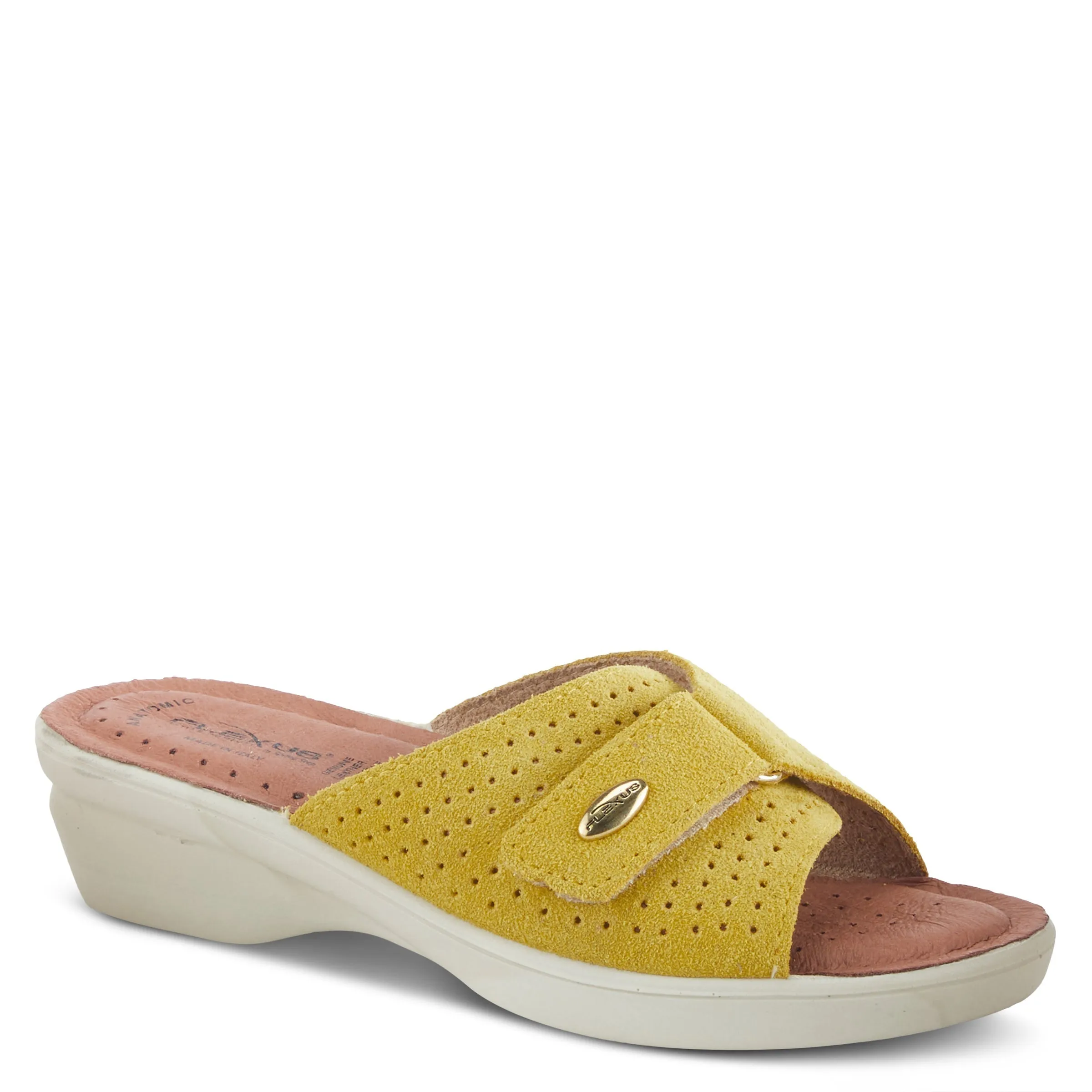 Spring Step Shoes  Flexus Kea Slide Sandal Women’s Suede Leather Made In Italy