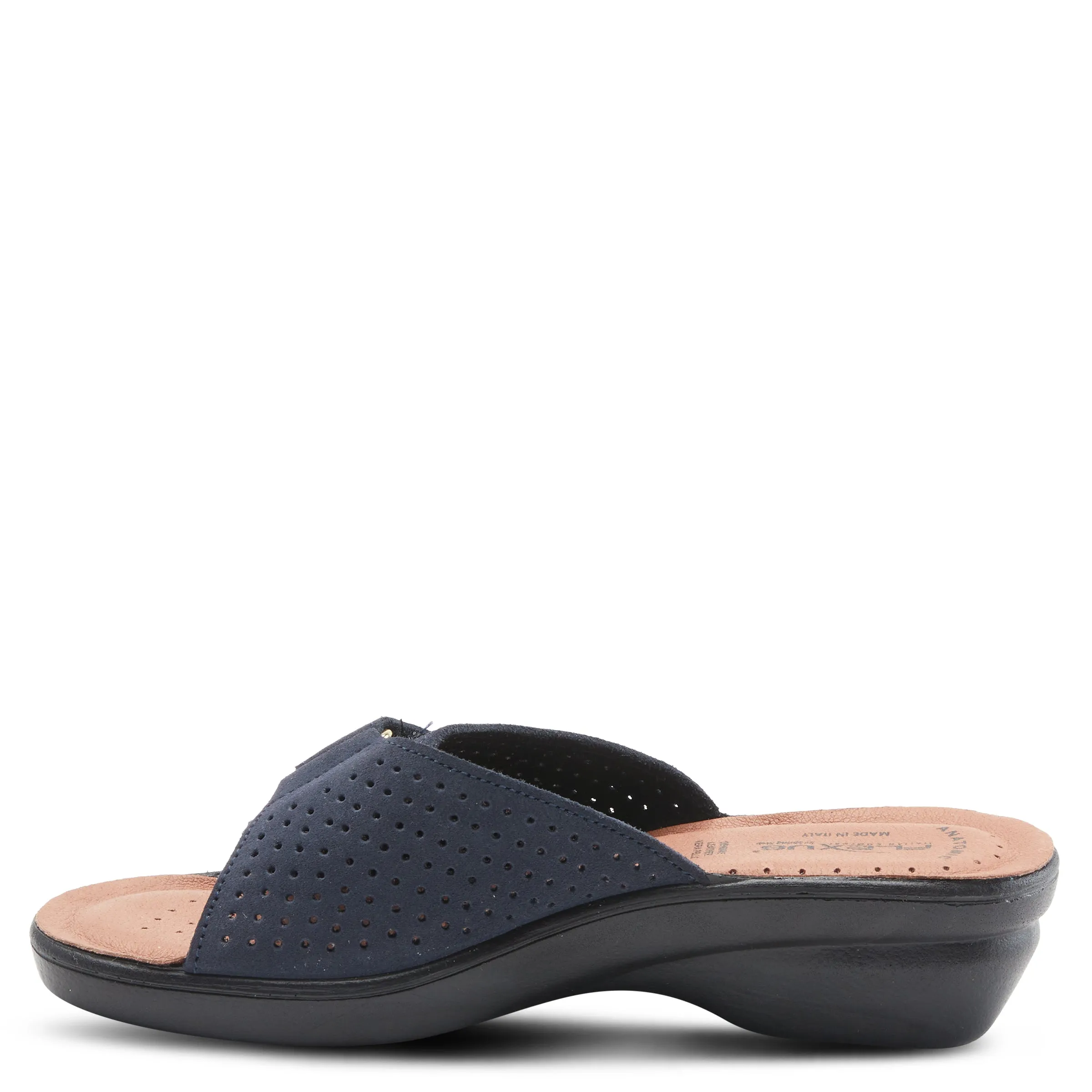 Spring Step Shoes  Flexus Kea Slide Sandal Women’s Suede Leather Made In Italy
