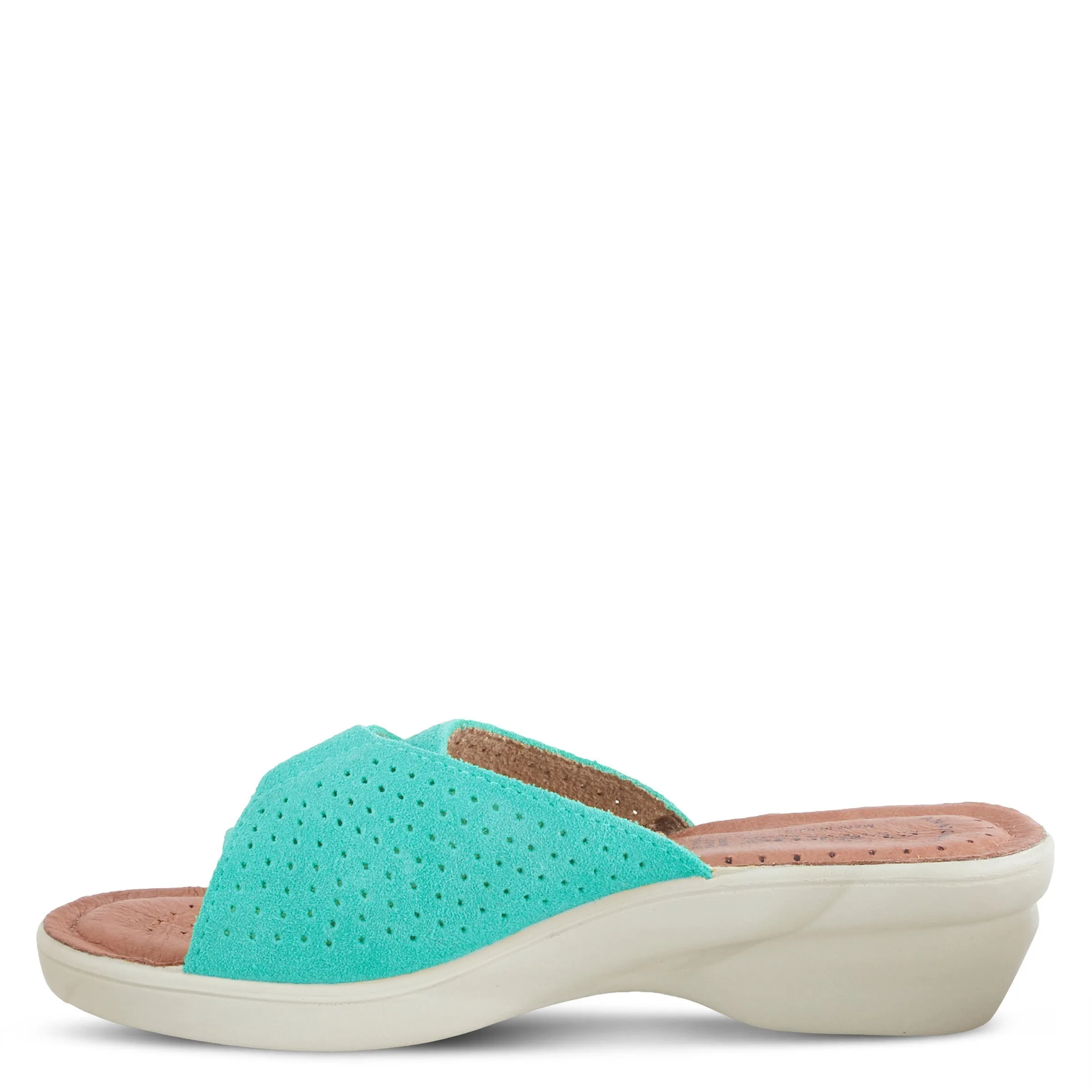 Spring Step Shoes  Flexus Kea Slide Sandal Women’s Suede Leather Made In Italy