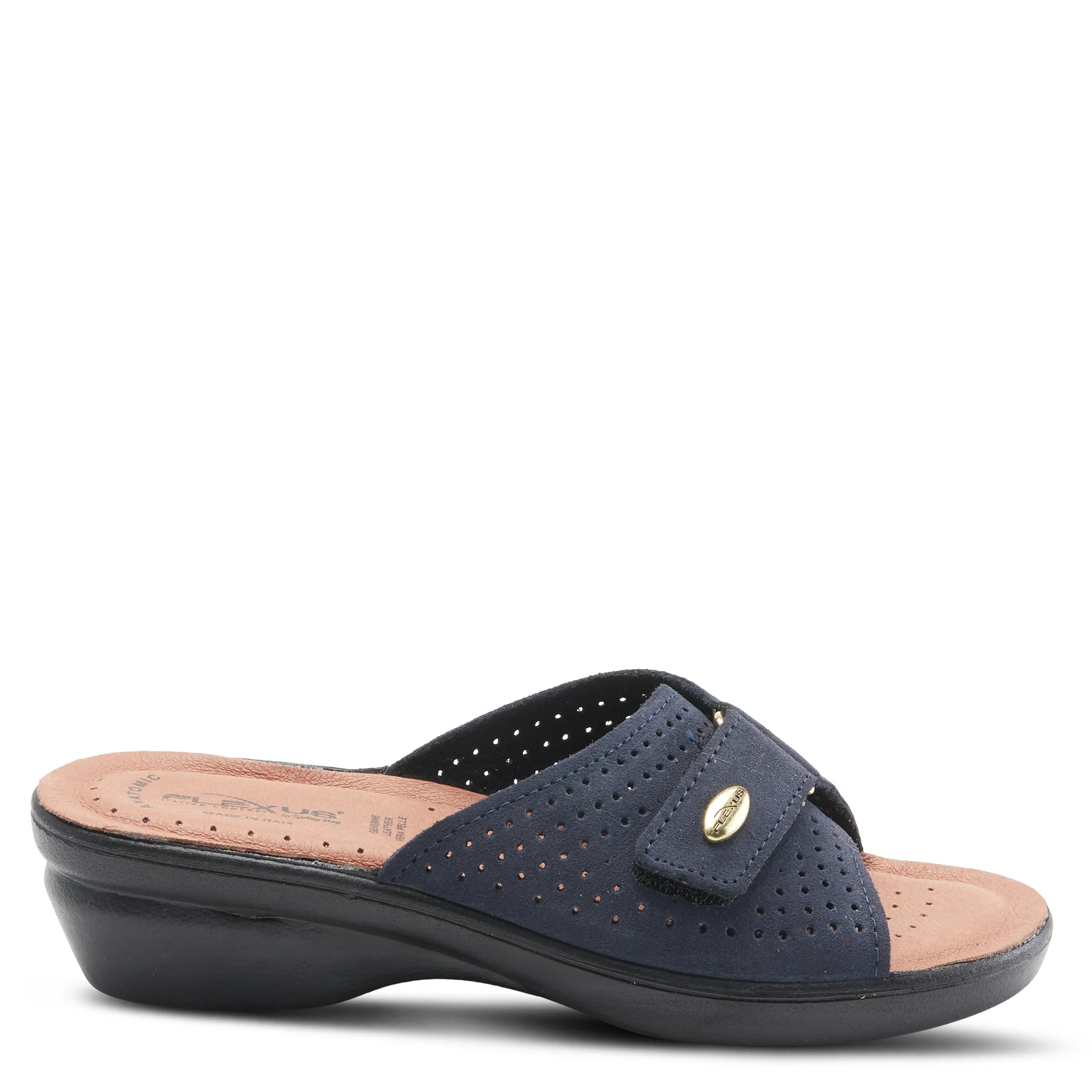 Spring Step Shoes  Flexus Kea Slide Sandal Women’s Suede Leather Made In Italy