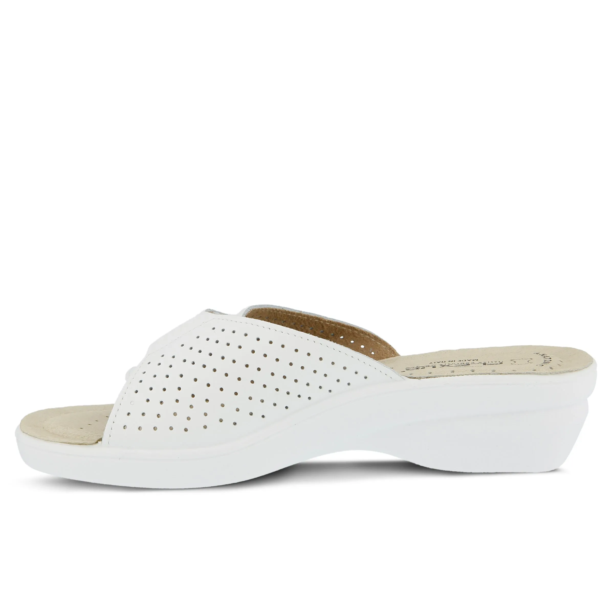 Spring Step Shoes  Flexus Kea Slide Sandal Women’s Suede Leather Made In Italy