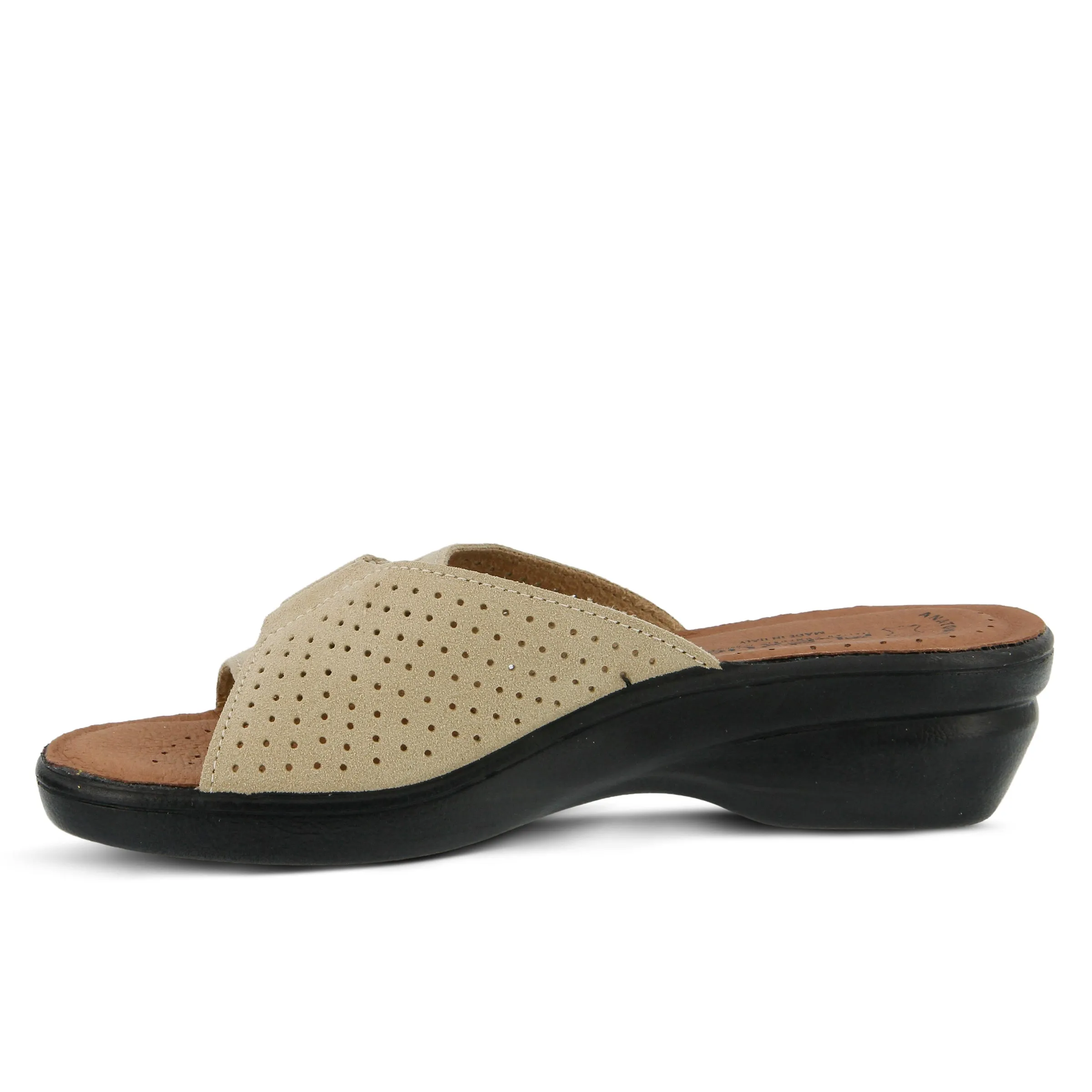 Spring Step Shoes  Flexus Kea Slide Sandal Women’s Suede Leather Made In Italy