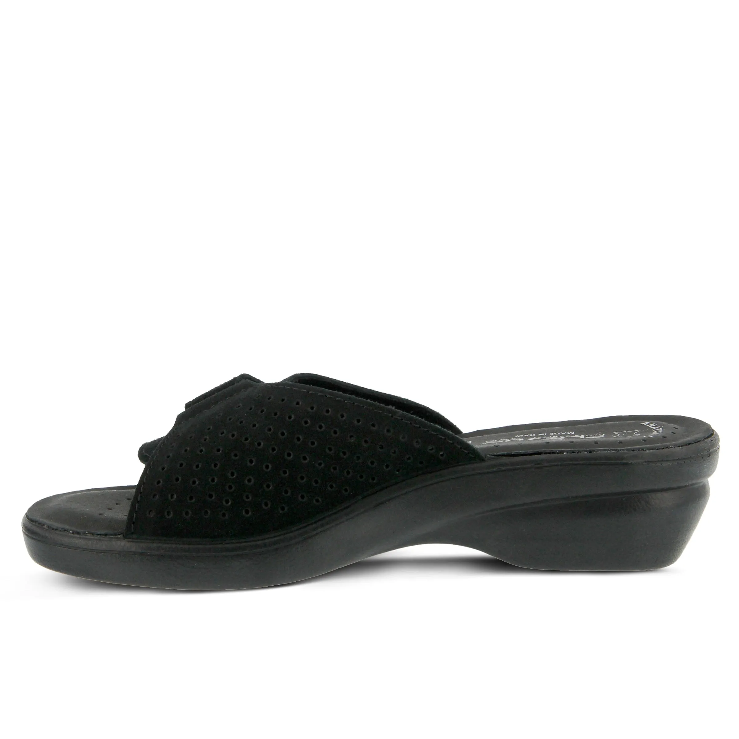 Spring Step Shoes  Flexus Kea Slide Sandal Women’s Suede Leather Made In Italy