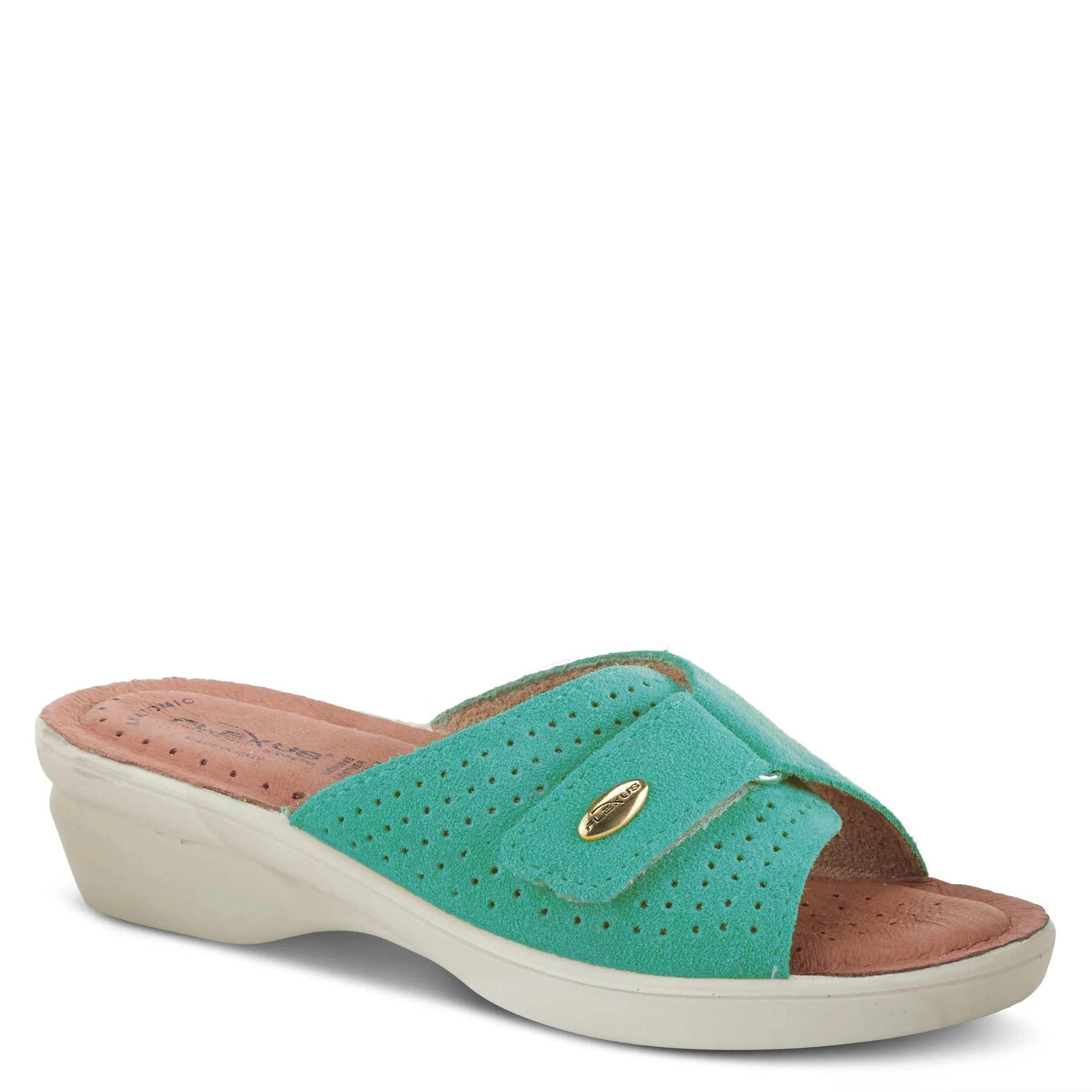 Spring Step Shoes  Flexus Kea Slide Sandal Women’s Suede Leather Made In Italy