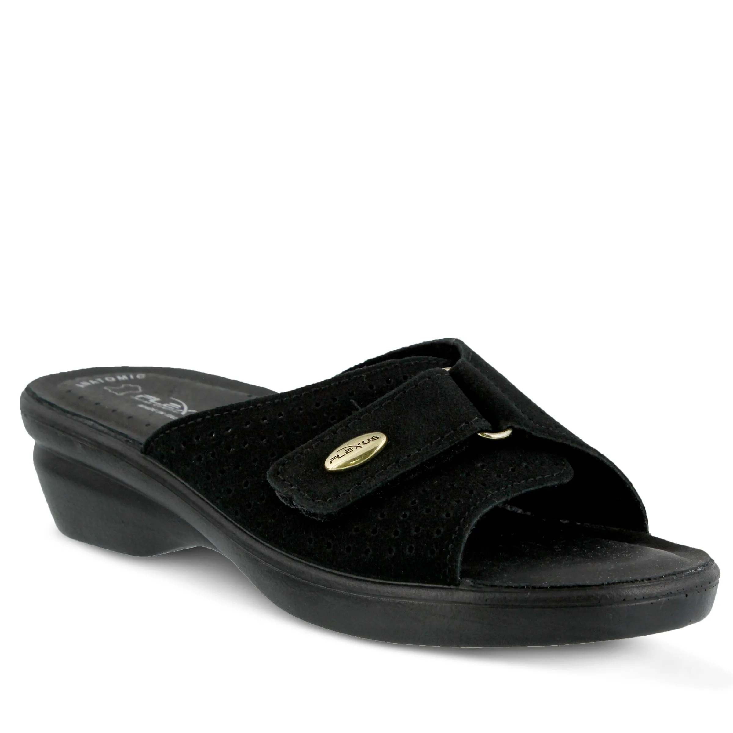Spring Step Shoes  Flexus Kea Slide Sandal Women’s Suede Leather Made In Italy