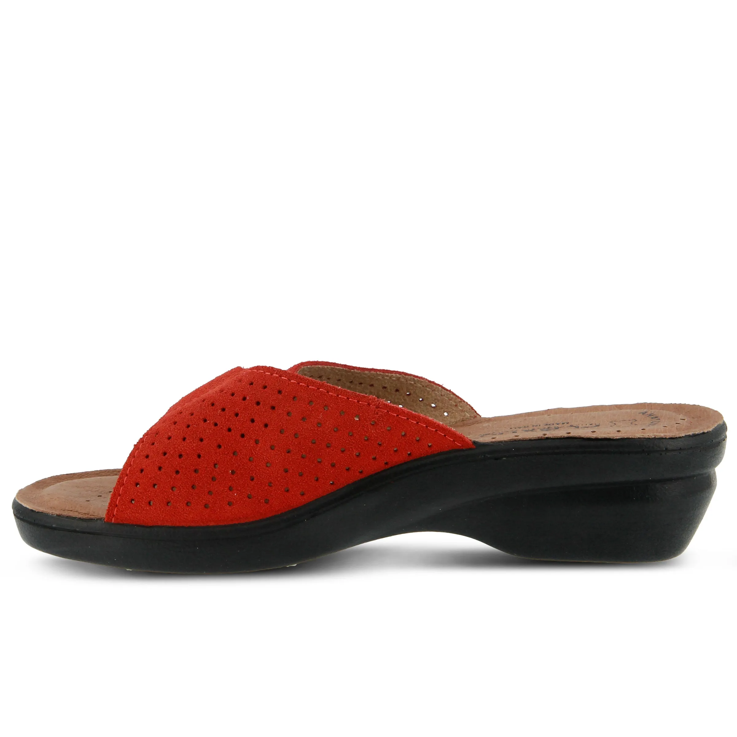 Spring Step Shoes  Flexus Kea Slide Sandal Women’s Suede Leather Made In Italy
