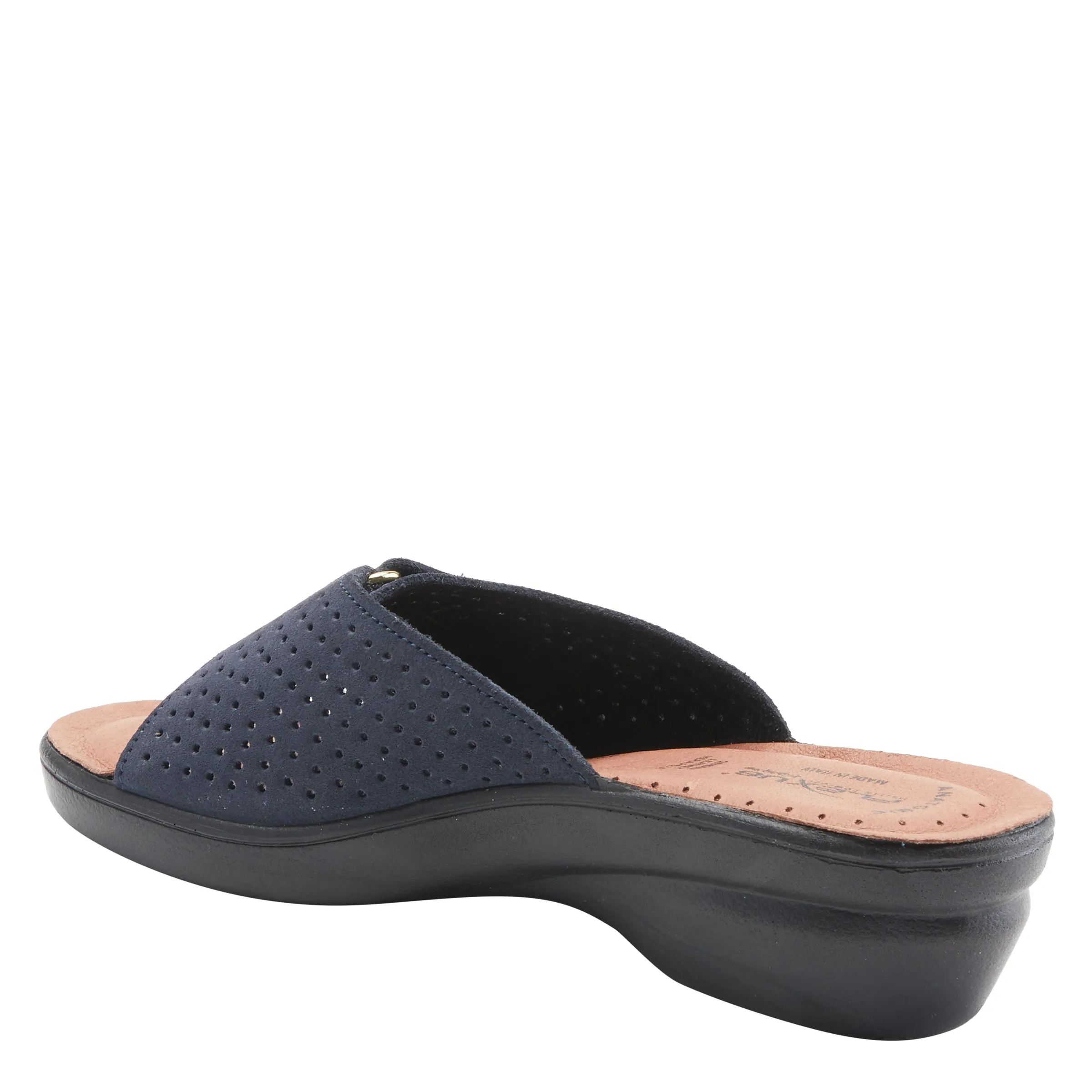 Spring Step Shoes  Flexus Kea Slide Sandal Women’s Suede Leather Made In Italy